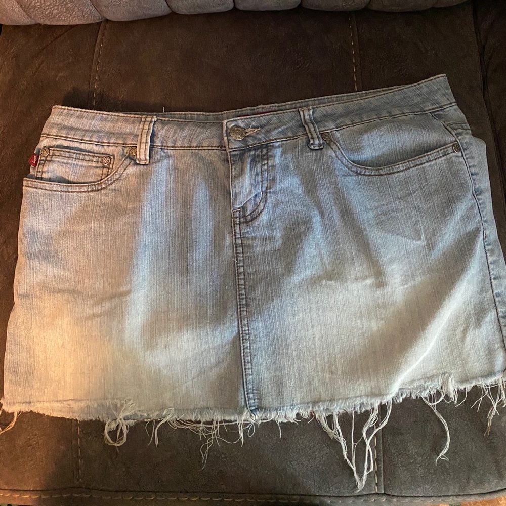 YMI denim mini skirt